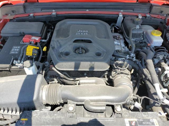 1C4HJXDN2NW273623 - 2022 JEEP WRANGLER U SPORT წითელი ფოტო 11