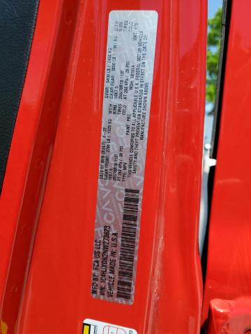 1C4HJXDN2NW273623 - 2022 JEEP WRANGLER U SPORT წითელი ფოტო 13