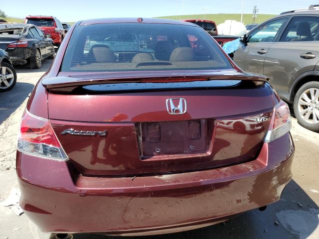 1HGCP36888A072370 - 2008 HONDA ACCORD EXL BURGUNDY photo 6