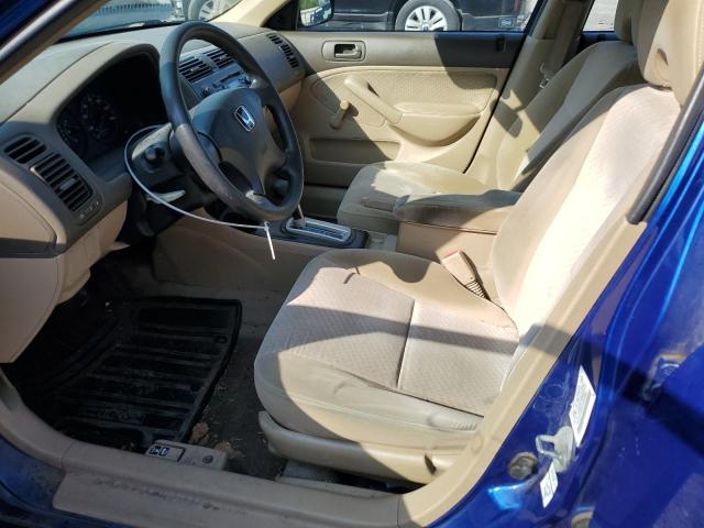 2HGES16365H601862 - 2005 HONDA CIVIC DX VP 蓝色 照片 7