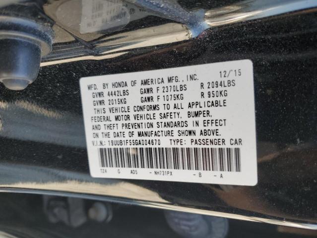 19UUB1F55GA004670 - 2016 ACURA TLX TECH BLACK photo 13