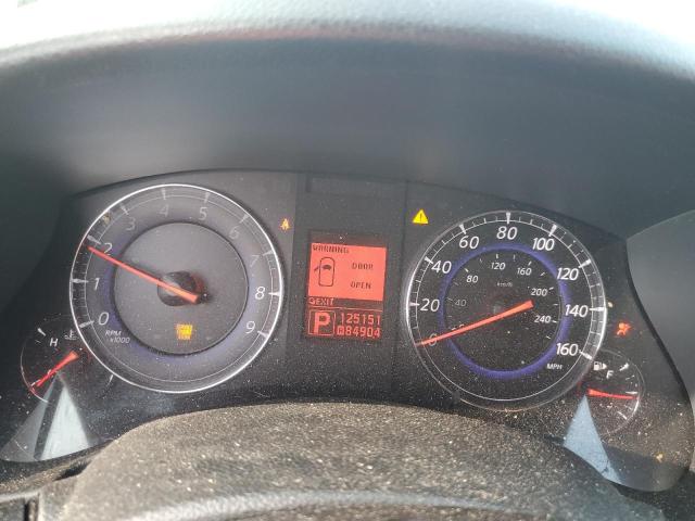 JNKAJ09E28M301646 - 2008 INFINITI EX35 BASE შავი ფოტო 9