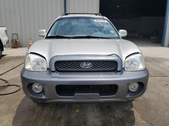 KM8SC13D54U743655 - 2004 HYUNDAI SANTA FE GLS SILVER photo 5