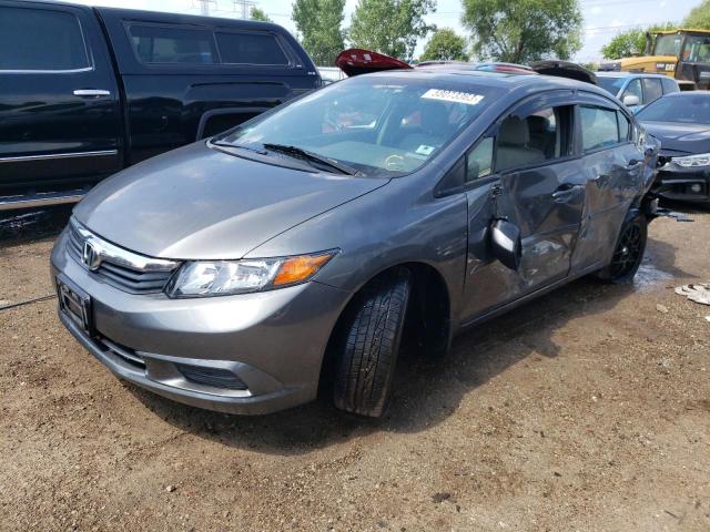 19XFB2F99CE042409 - 2012 HONDA CIVIC EXL Մոխրագույն լուսանկար 1