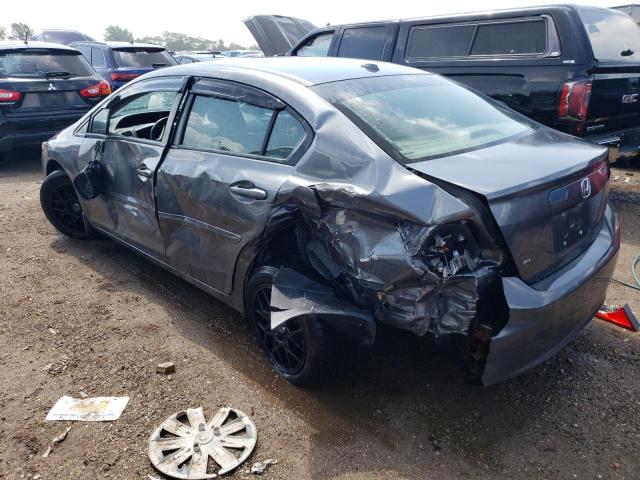 19XFB2F99CE042409 - 2012 HONDA CIVIC EXL Մոխրագույն լուսանկար 2