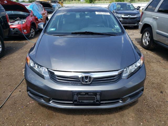 19XFB2F99CE042409 - 2012 HONDA CIVIC EXL Մոխրագույն լուսանկար 5
