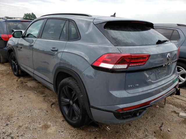 1V2SE2CA7PC219233 - 2023 VOLKSWAGEN ATLAS CROS SEL R-LINE GRAY photo 2