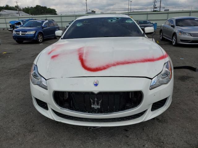 ZAM56RRA1E1122030 - 2014 MASERATI QUATTROPOR S WHITE photo 5