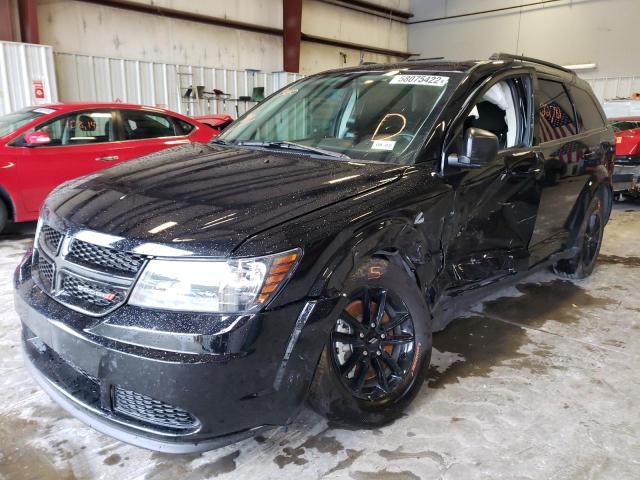 3C4PDCABXLT266203 - 2020 DODGE JOURNEY SE BLACK photo 2