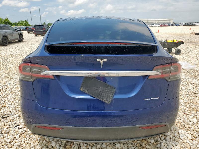 5YJXCBE26LF300014 - 2020 TESLA MODEL X 蓝色 照片 6