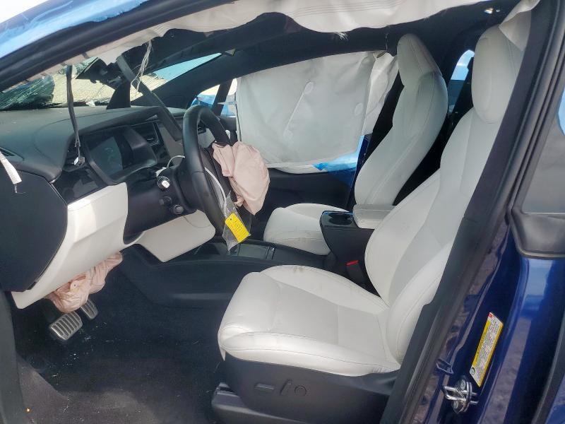 5YJXCBE26LF300014 - 2020 TESLA MODEL X 蓝色 照片 7