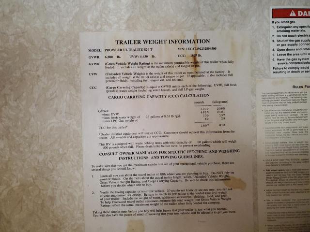 1EC2T292232804500 - 2003 PROWLER LYNX TRAIL Beyaz fotoğraf 10