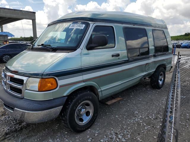 2B6HB11Z4WK118919 - 1998 DODGE RAM VAN B1500 GREEN photo 1