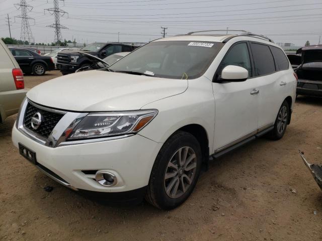 5N1AR2MM7EC714678 - 2014 NISSAN PATHFINDER S WHITE photo 1