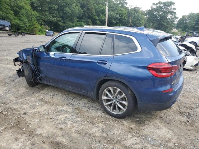 5UXTR9C51KLP77172 - 2019 BMW X3 XDRIVE30I BLUE photo 2