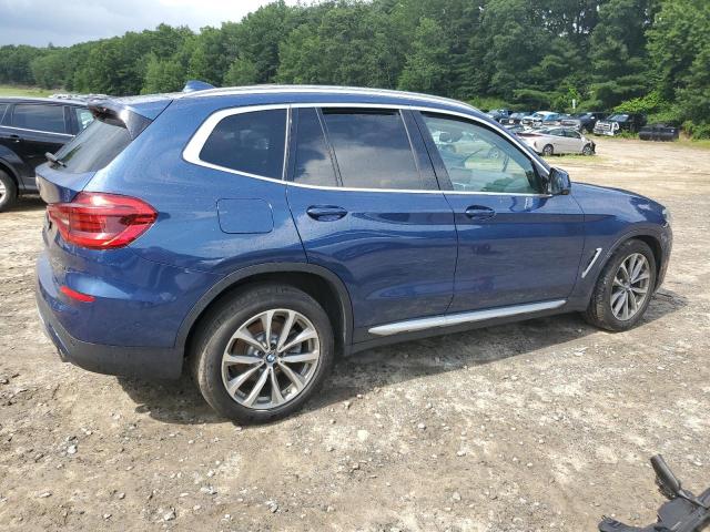 5UXTR9C51KLP77172 - 2019 BMW X3 XDRIVE30I BLUE photo 3