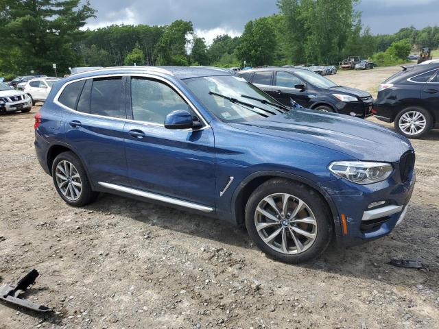 5UXTR9C51KLP77172 - 2019 BMW X3 XDRIVE30I BLUE photo 4