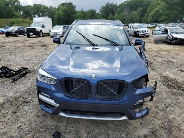5UXTR9C51KLP77172 - 2019 BMW X3 XDRIVE30I BLUE photo 5