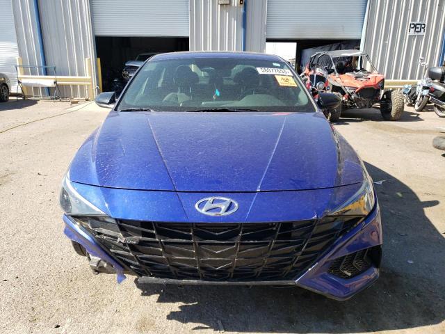 KMHLR4AF1NU224855 - 2022 HYUNDAI ELANTRA N LINE BLUE photo 5