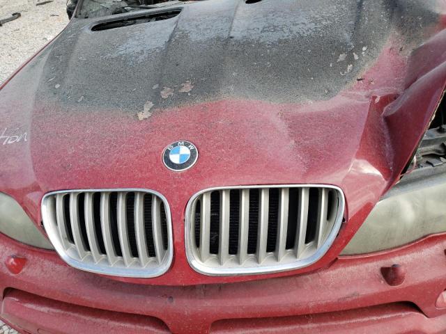 5UXFA93555LE82765 - 2005 BMW X5 4.8IS RED photo 11