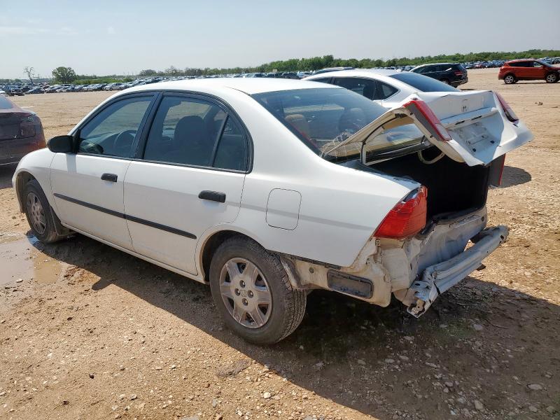 1HGES16375L026142 - 2005 HONDA CIVIC DX VP WHITE photo 2