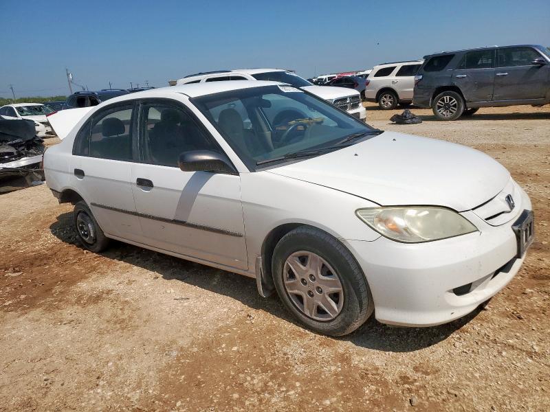 1HGES16375L026142 - 2005 HONDA CIVIC DX VP WHITE photo 4