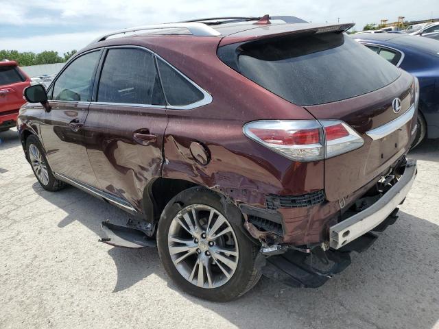 2T2BK1BA1DC224383 - 2013 LEXUS RX 350 BASE MAROON photo 2