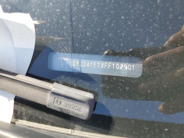 5YJSA1E1XFF102901 - 2015 TESLA MODEL S 蓝色 照片 12