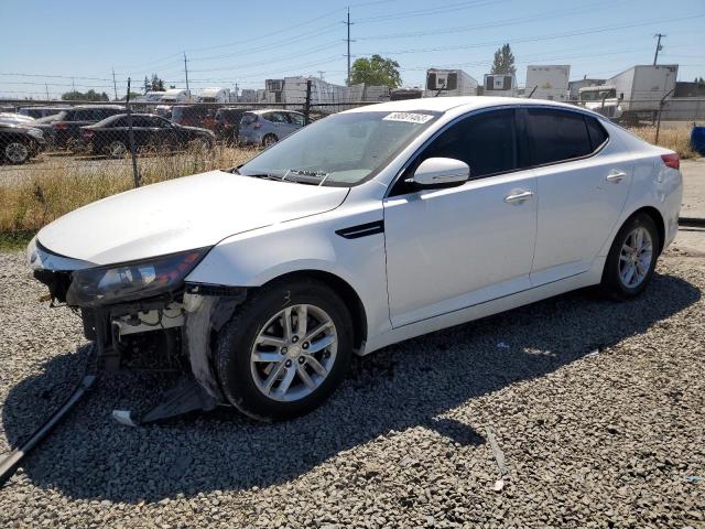 KNAGM4A75D5382814 - 2013 KIA OPTIMA LX WHITE photo 1