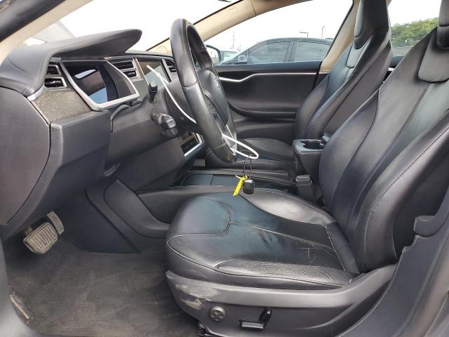 5YJSA1CG9DFP09733 - 2013 TESLA MODEL S GRAY photo 7