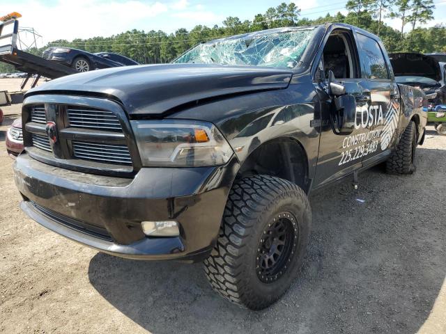 1C6RD6MT9CS117546 - 2012 DODGE RAM 1500 SPORT BLACK photo 2