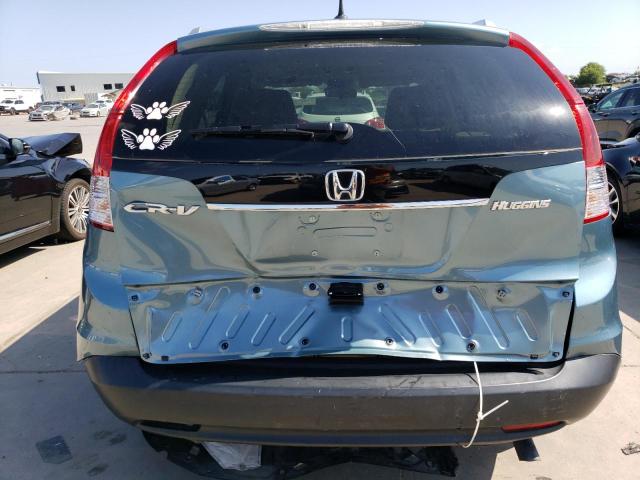 2HKRM3H79EH515748 - 2014 HONDA CR-V EXL BLUE photo 6