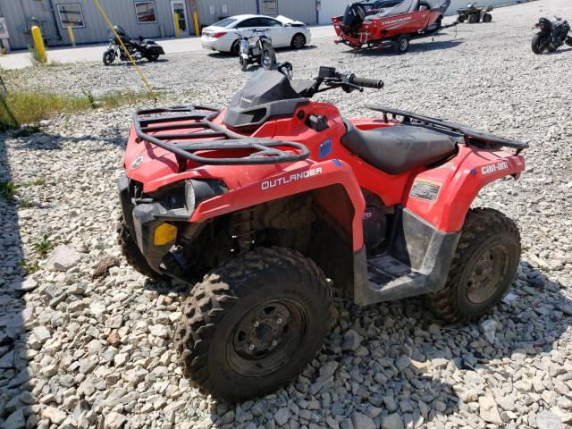 3JBLGAT40NJ002997 - 2022 CAN-AM OUTLANDER 570 RED photo 2