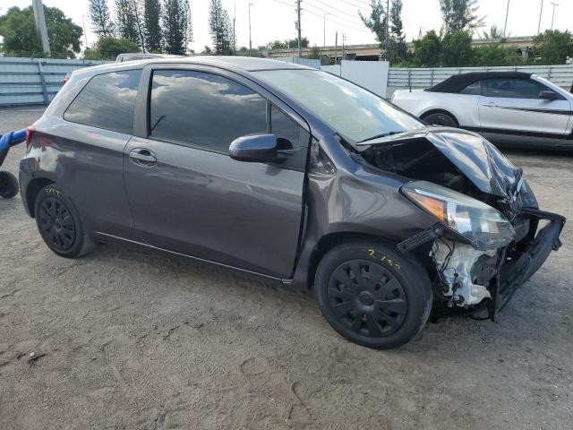 VNKJTUD39FA018160 - 2015 TOYOTA YARIS GRAY photo 4