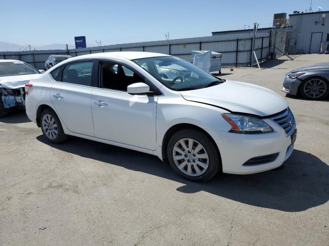 3N1AB7AP3DL741712 - 2013 NISSAN SENTRA S WHITE photo 4