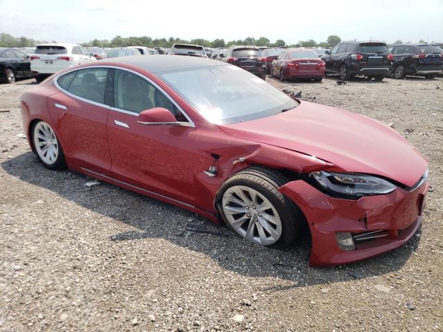 5YJSA1E2XHF193499 - 2017 TESLA MODEL S Կարմիր լուսանկար 4