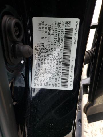 2HGFC2F89LH598732 - 2020 HONDA CIVIC SPORT 黑色 照片 12