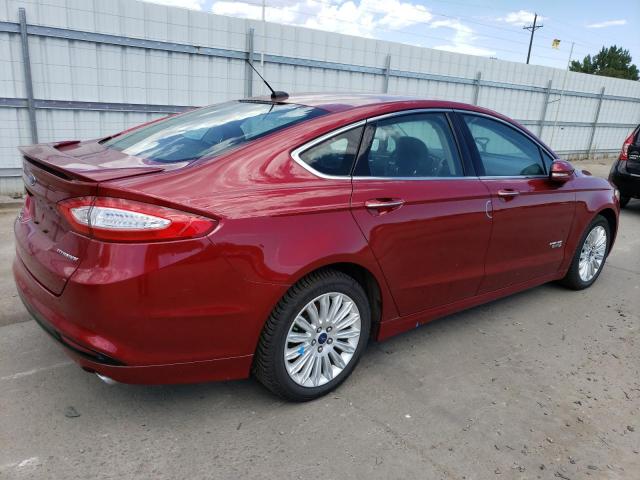 3FA6P0SUXER264264 - 2014 FORD FUSION TITANIUM PHEV MAROON photo 3