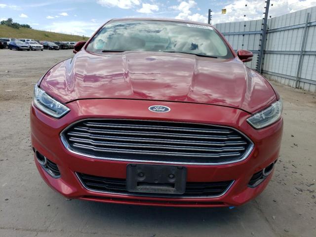 3FA6P0SUXER264264 - 2014 FORD FUSION TITANIUM PHEV MAROON photo 5