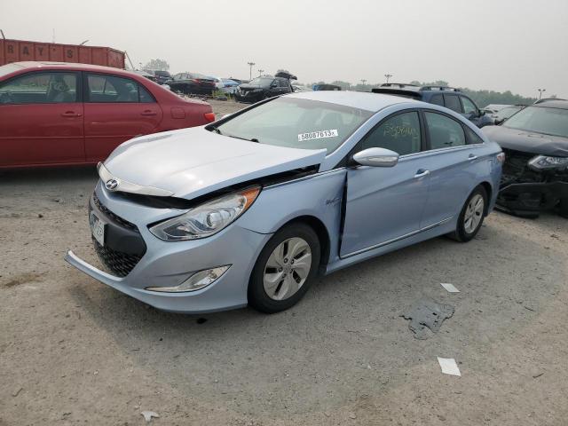 KMHEC4A41DA085464 - 2013 HYUNDAI SONATA HYBRID TEAL photo 1