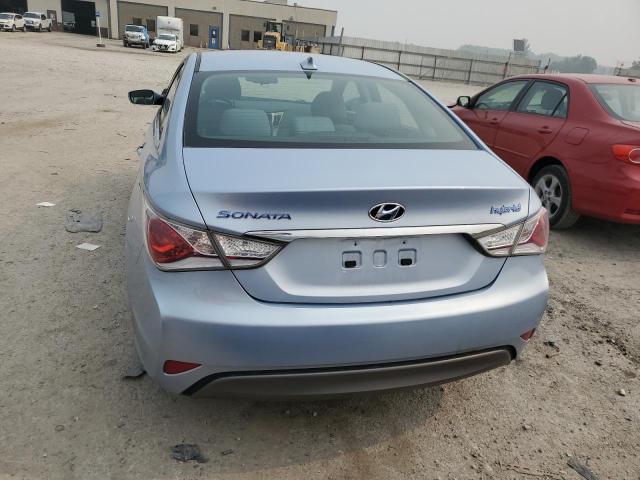 KMHEC4A41DA085464 - 2013 HYUNDAI SONATA HYBRID TEAL photo 6