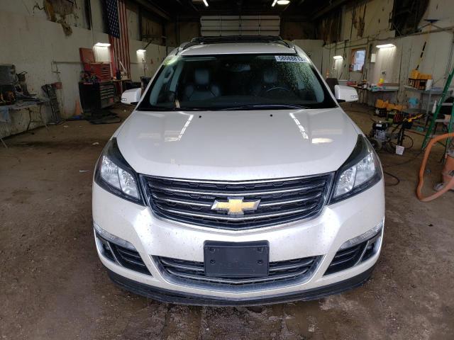 1GNKVJKD5FJ315256 - 2015 CHEVROLET TRAVERSE LTZ WHITE photo 5