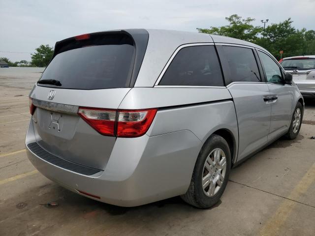 5FNRL5H29CB001347 - 2012 HONDA ODYSSEY LX GRAY photo 3