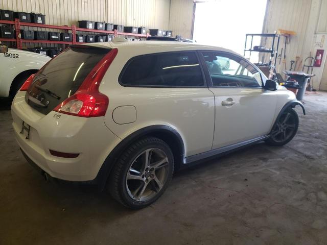 YV1672MKXD2308648 - 2013 VOLVO C30 T5 WHITE photo 3