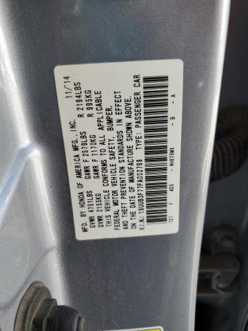 19UUB3F77FA002799 - 2015 ACURA TLX ADVANCE SILVER photo 12