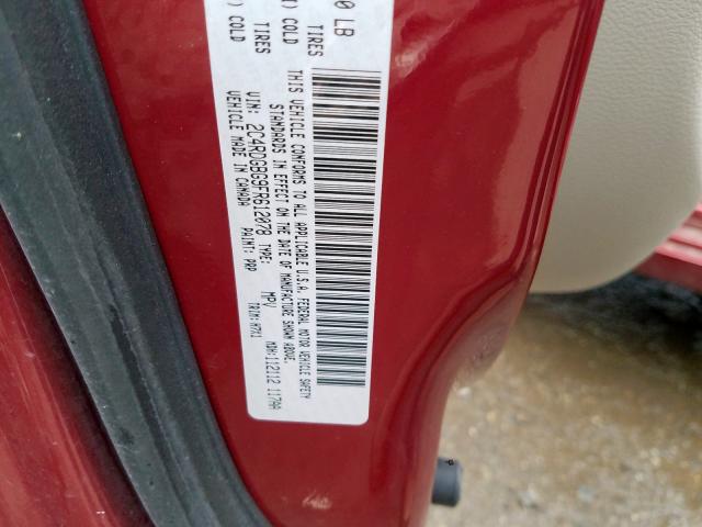 2C4RDGBG9FR612078 - 2015 DODGE GRAND CARAVAN SE  photo 10