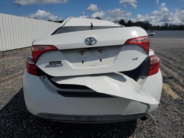 2T1BURHE0KC134307 - 2019 TOYOTA COROLLA L WHITE photo 6