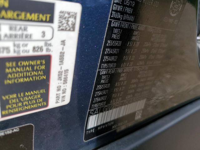 SALGV2RE7KA566415 - 2019 LAND ROVER RANGE ROVE AUTOBIOGRAPHY GREEN photo 13