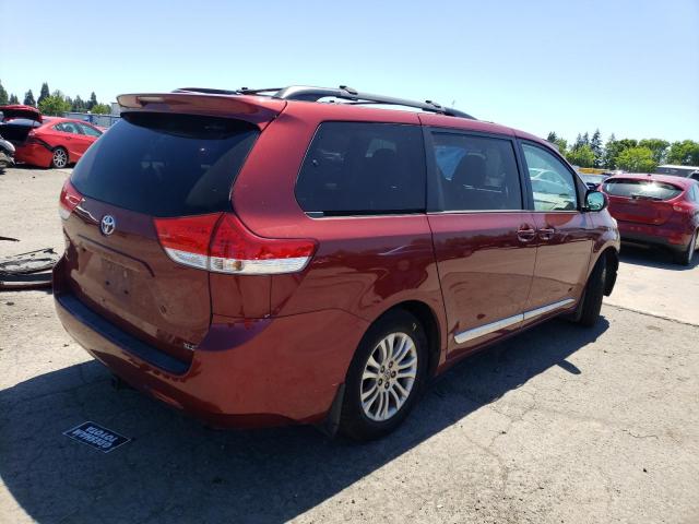 5TDYK3DC7CS252526 - 2012 TOYOTA SIENNA XLE BURGUNDY photo 3