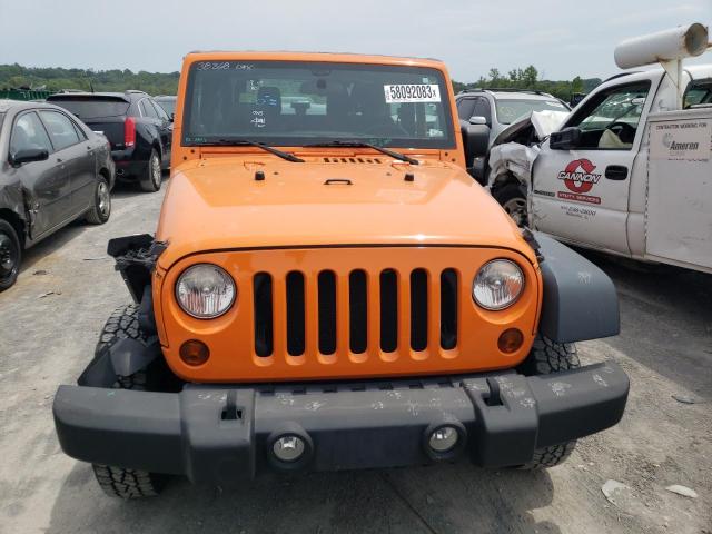 1C4AJWAG5CL286592 - 2012 JEEP WRANGLER SPORT ORANGE photo 5